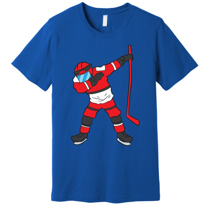 Dabbing Hockey Player Hockey Son Hockey Gift Ice Hockey Great Gift Premium T-Shirt