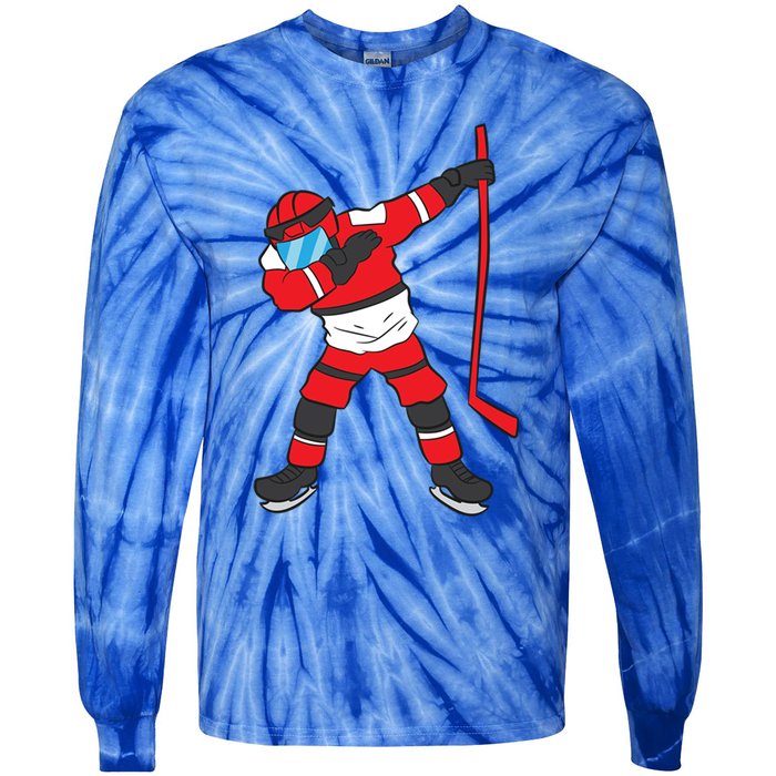 Dabbing Hockey Player Hockey Son Hockey Gift Ice Hockey Great Gift Tie-Dye Long Sleeve Shirt