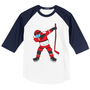 Dabbing Hockey Player Hockey Son Hockey Gift Ice Hockey Great Gift Baseball Sleeve Shirt