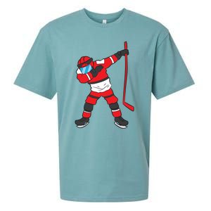 Dabbing Hockey Player Hockey Son Hockey Gift Ice Hockey Great Gift Sueded Cloud Jersey T-Shirt