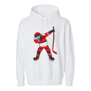 Dabbing Hockey Player Hockey Son Hockey Gift Ice Hockey Great Gift Garment-Dyed Fleece Hoodie