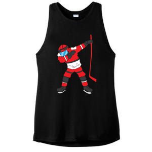 Dabbing Hockey Player Hockey Son Hockey Gift Ice Hockey Gift Ladies PosiCharge Tri-Blend Wicking Tank