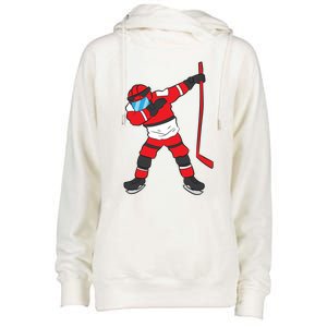 Dabbing Hockey Player Hockey Son Hockey Gift Ice Hockey Gift Womens Funnel Neck Pullover Hood