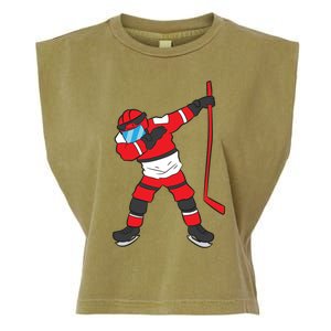 Dabbing Hockey Player Hockey Son Hockey Gift Ice Hockey Gift Garment-Dyed Women's Muscle Tee