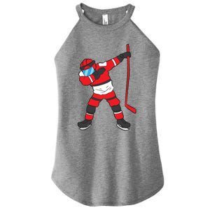 Dabbing Hockey Player Hockey Son Hockey Gift Ice Hockey Gift Women's Perfect Tri Rocker Tank