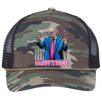 DaddyS Home President Trump Inauguration Day 2025 Retro Rope Trucker Hat Cap