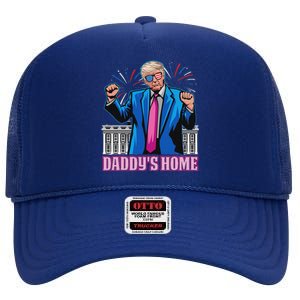 DaddyS Home President Trump Inauguration Day 2025 High Crown Mesh Back Trucker Hat