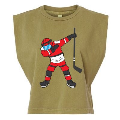 Dabbing Hockey Player Gift Christmas Garment-Dyed Women's Muscle Tee