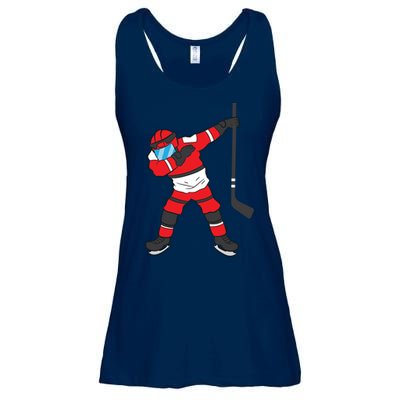 Dabbing Hockey Player Gift Christmas Ladies Essential Flowy Tank