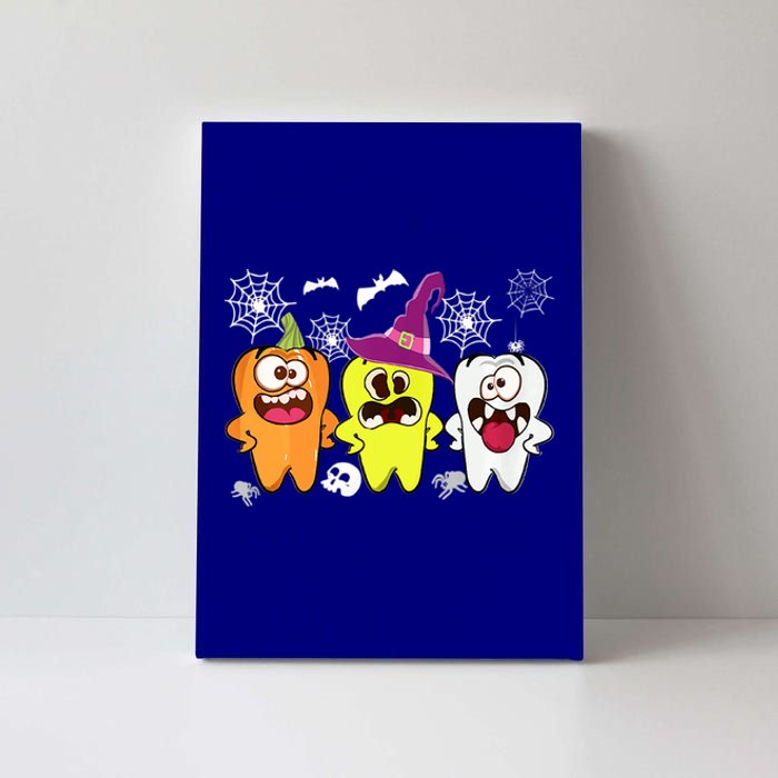 Dental Hygienist Pumpkin Tooth Halloween Spooky Season Witch Cute Gift Canvas