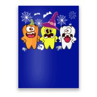 Dental Hygienist Pumpkin Tooth Halloween Spooky Season Witch Cute Gift Poster