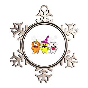 Dental Hygienist Pumpkin Tooth Halloween Spooky Season Witch Cute Gift Metallic Star Ornament