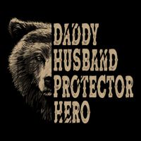 Daddy Husband Protector Hero Cool Father Dad Tee Gift Impact Tech Backpack