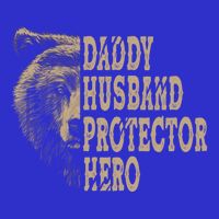 Daddy Husband Protector Hero Cool Father Dad Tee Gift 16 in Basic Backpack