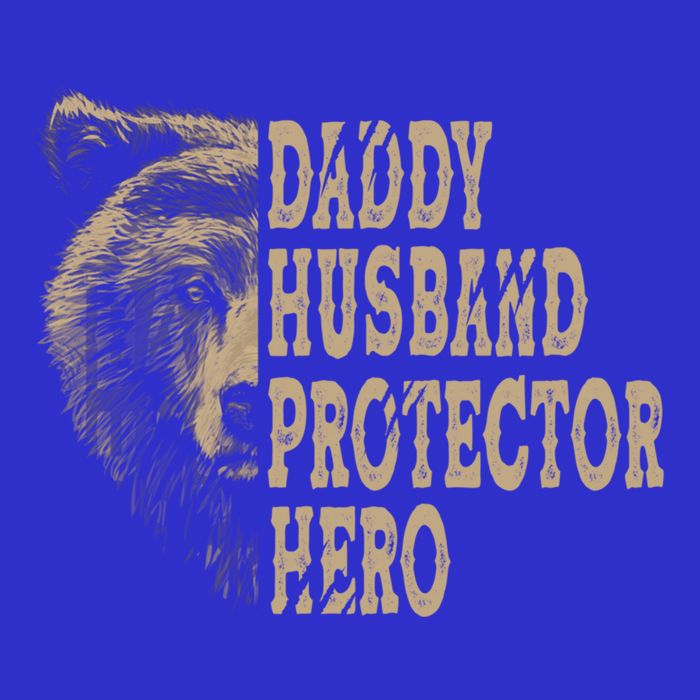 Daddy Husband Protector Hero Cool Father Dad Tee Gift 16 in Basic Backpack