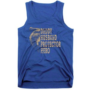 Daddy Husband Protector Hero Cool Father Dad Tee Gift Tank Top