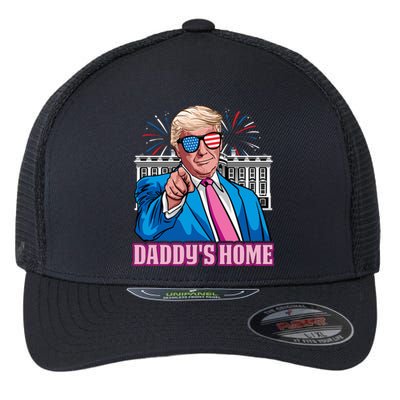 Daddys Home President Trump Inauguration Day 2025 Flexfit Unipanel Trucker Cap