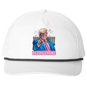 Daddys Home President Trump Inauguration Day 2025 Snapback Five-Panel Rope Hat