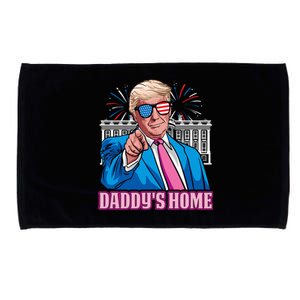 Daddys Home President Trump Inauguration Day 2025 Microfiber Hand Towel