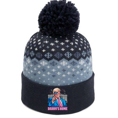 Daddys Home President Trump Inauguration Day 2025 The Baniff Cuffed Pom Beanie