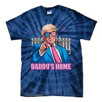 Daddys Home President Trump Inauguration Day 2025 Tie-Dye T-Shirt