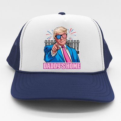 Daddys Home President Trump Inauguration Day 2025 Trucker Hat