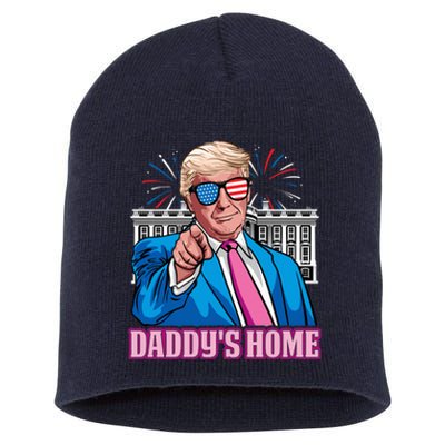 Daddys Home President Trump Inauguration Day 2025 Short Acrylic Beanie