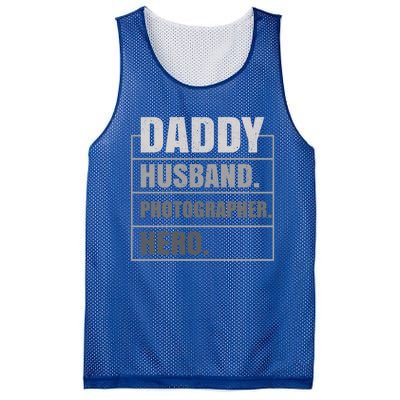 Daddy Husband Photographer Hero Fathers Day Gift Mesh Reversible Basketball Jersey Tank