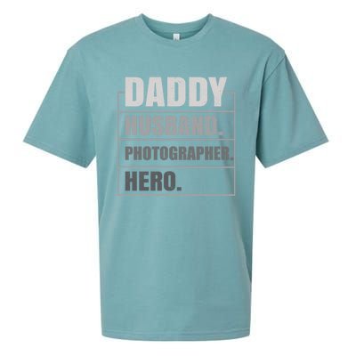 Daddy Husband Photographer Hero Fathers Day Gift Sueded Cloud Jersey T-Shirt