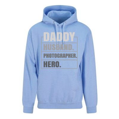 Daddy Husband Photographer Hero Fathers Day Gift Unisex Surf Hoodie