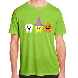 Dental Hygienist Pumpkin Tooth Halloween Spooky Season Witch Gift Adult ChromaSoft Performance T-Shirt