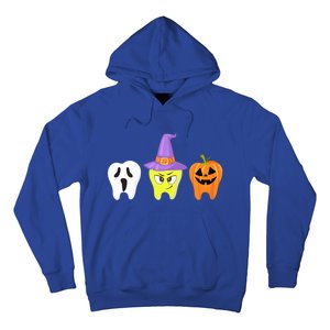 Dental Hygienist Pumpkin Tooth Halloween Spooky Season Witch Gift Hoodie