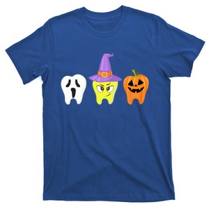 Dental Hygienist Pumpkin Tooth Halloween Spooky Season Witch Gift T-Shirt