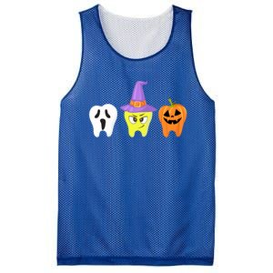 Dental Hygienist Pumpkin Tooth Halloween Spooky Season Witch Gift Mesh Reversible Basketball Jersey Tank