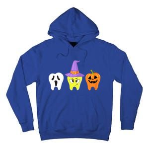 Dental Hygienist Pumpkin Tooth Halloween Spooky Season Witch Gift Tall Hoodie