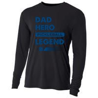 Dad Hero Pickleball Legend Gift For Pickleball Fan Sport Cooling Performance Long Sleeve Crew