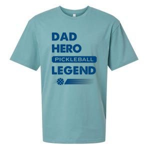 Dad Hero Pickleball Legend Gift For Pickleball Fan Sport Sueded Cloud Jersey T-Shirt