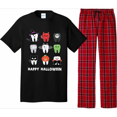 Dental Halloween Pumpkin Ghost Witch Tooth Doctor Cute Gift Pajama Set