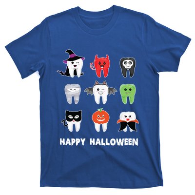 Dental Halloween Pumpkin Ghost Witch Tooth Doctor Cute Gift T-Shirt