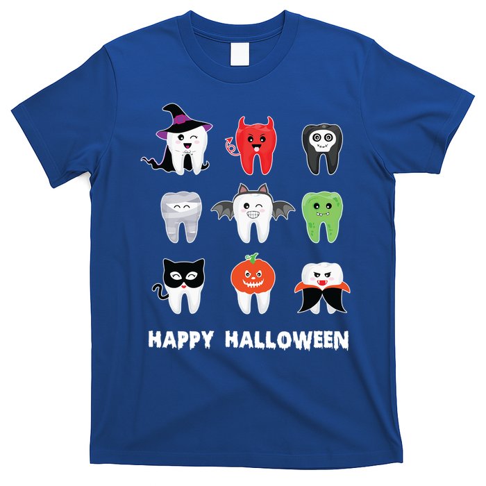 Dental Halloween Pumpkin Ghost Witch Tooth Doctor Cute Gift T-Shirt