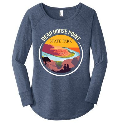 Dead Horse Point Utah State Park Souvenir Canyon River Women's Perfect Tri Tunic Long Sleeve Shirt