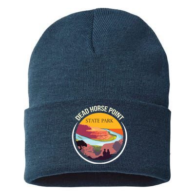 Dead Horse Point Utah State Park Souvenir Canyon River Sustainable Knit Beanie