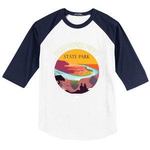 Dead Horse Point Utah State Park Souvenir Canyon River Baseball Sleeve Shirt