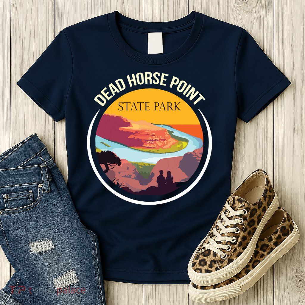 Dead Horse Point Utah State Park Souvenir Canyon River Womens T-Shirt