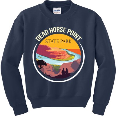Dead Horse Point Utah State Park Souvenir Canyon River Kids Sweatshirt