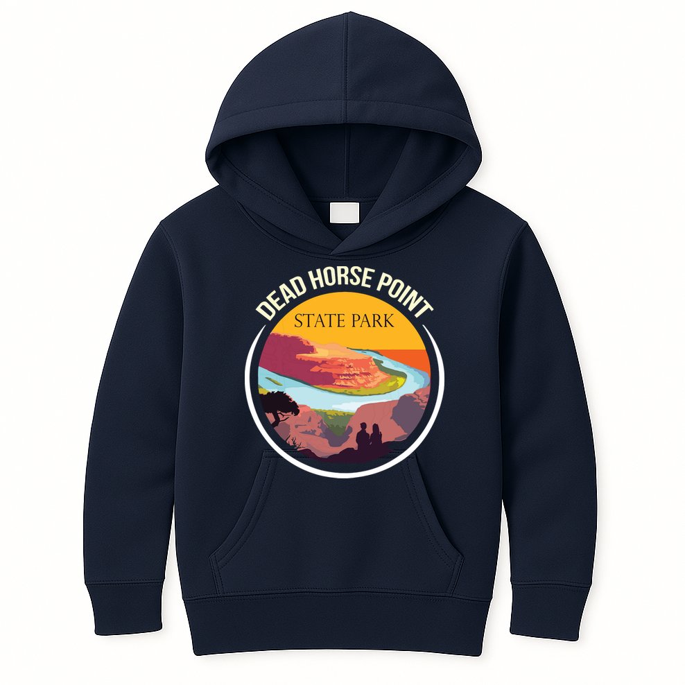 Dead Horse Point Utah State Park Souvenir Canyon River Kids Hoodie