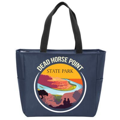 Dead Horse Point Utah State Park Souvenir Canyon River Zip Tote Bag
