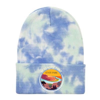 Dead Horse Point Utah State Park Souvenir Canyon River Tie Dye 12in Knit Beanie