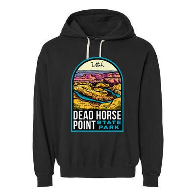 Dead Horse Point State Park Utah Vintage Garment-Dyed Fleece Hoodie