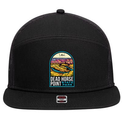 Dead Horse Point State Park Utah Vintage 7 Panel Mesh Trucker Snapback Hat